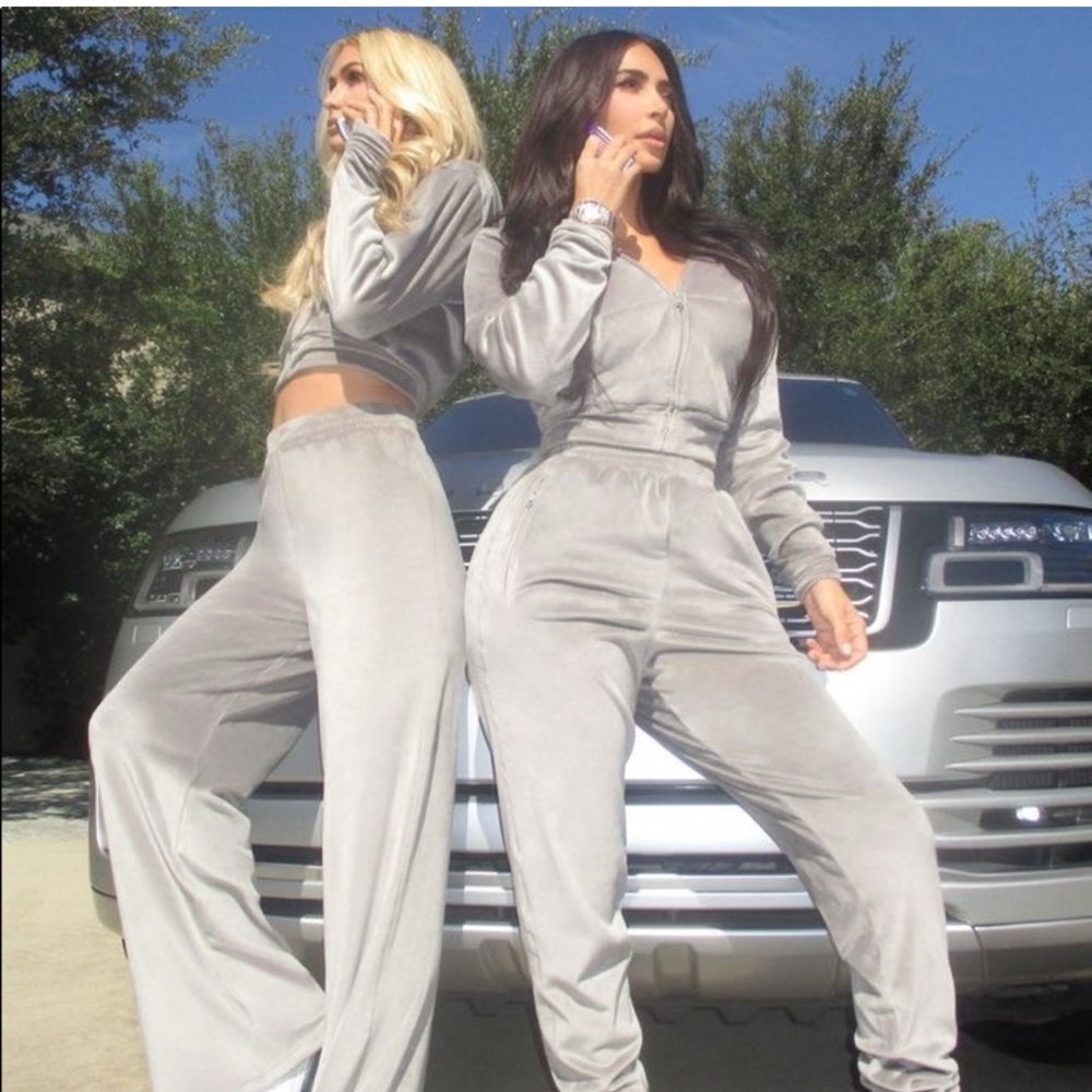 SKIMS Velour Jumpsuit in Smoke